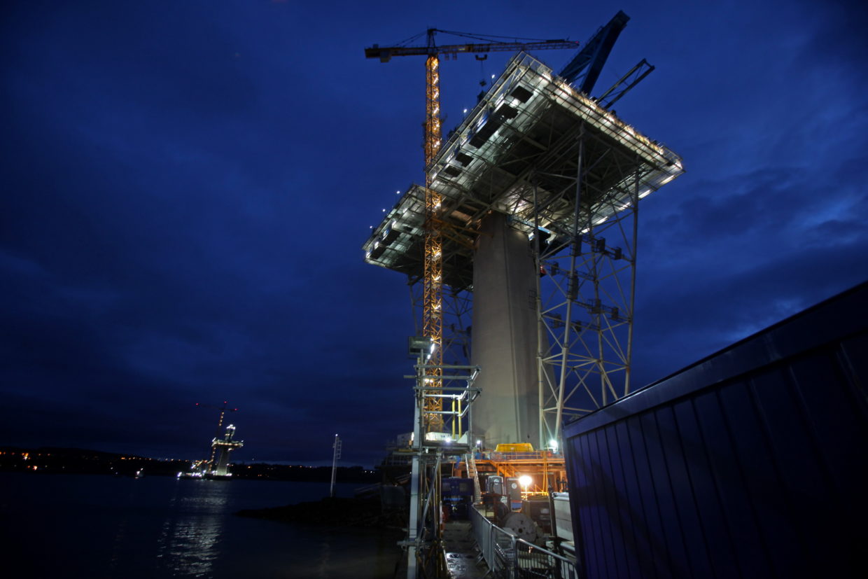 Photo of a bridge construction part from 